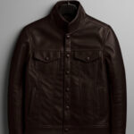 The Vanguard — Classic Trucker, Premium Vegan Leather Jacket