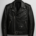 The Rebel — Black Biker, Premium Vegan Leather Jacket