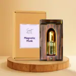 Magnetic Musk Roll-On Attar (Premium Wooden Box, 6ml)